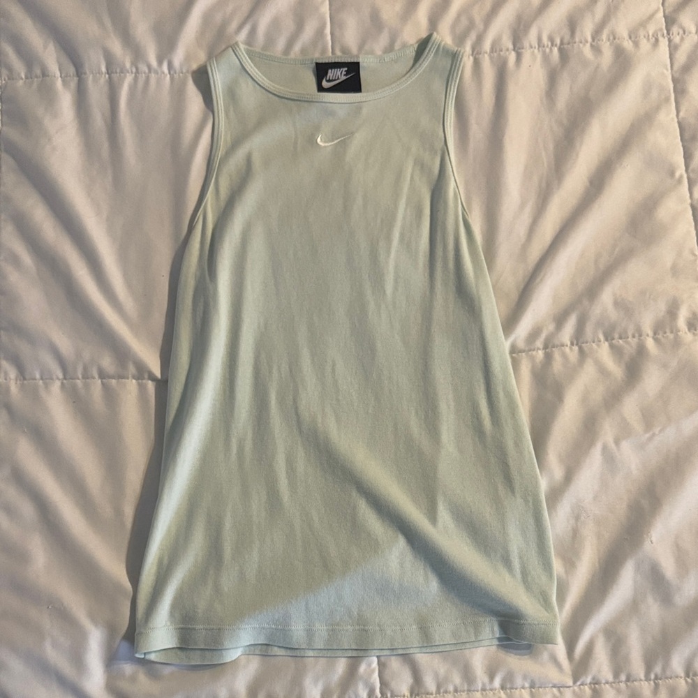 Nike Women's Blue Tank Top w/ Embroidered Logo